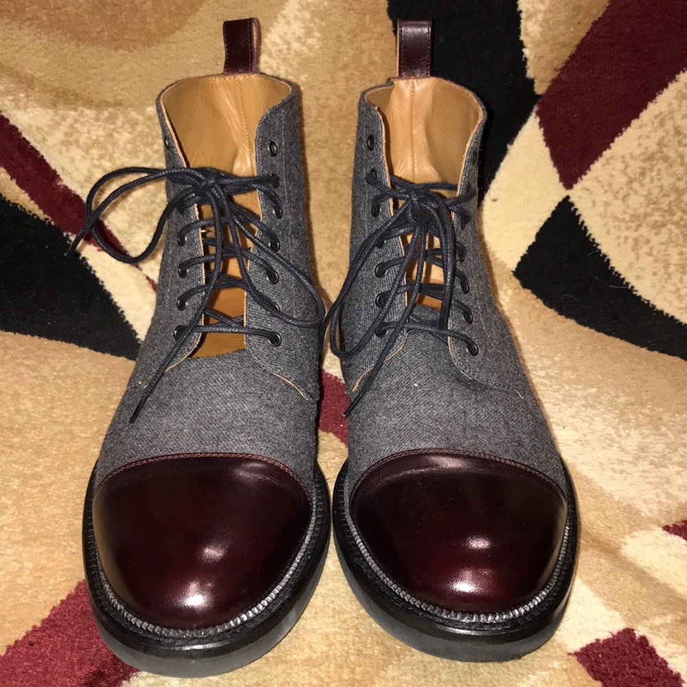 The Jack Boot in Grey/Oxblood